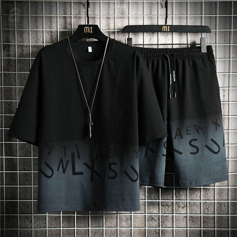 黑色/体恤+黑色/短褲