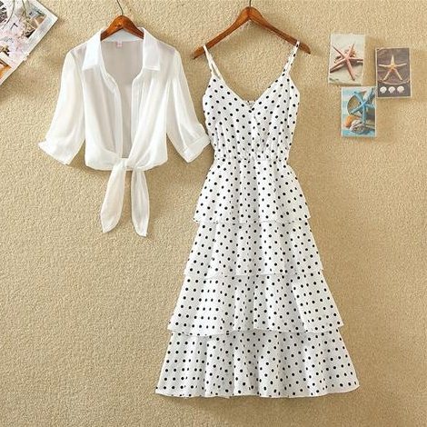 白色/襯衫+白色/洋裝