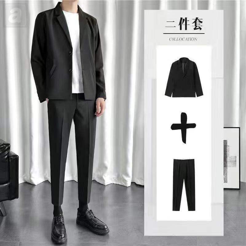 黑色/西裝外套+黑色/西褲