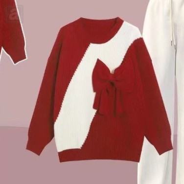 紅色毛衣/單品