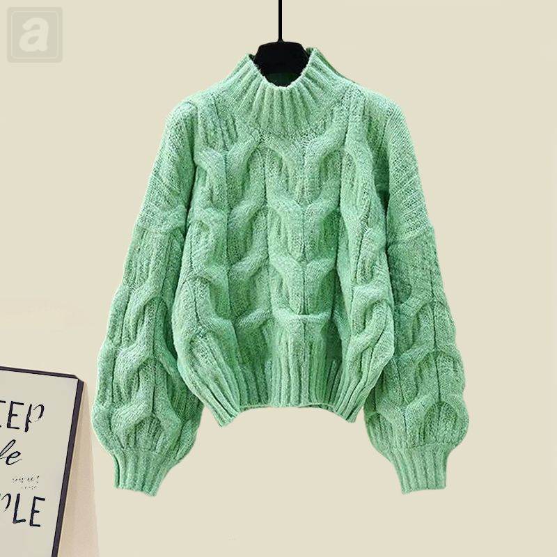 綠色/毛衣/單品