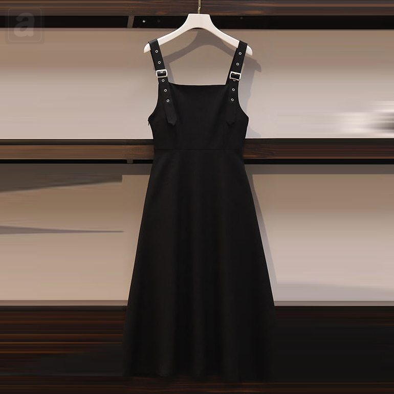 黑色背帶裙/單品
