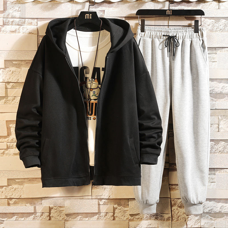 黑色/外套+灰色/褲子