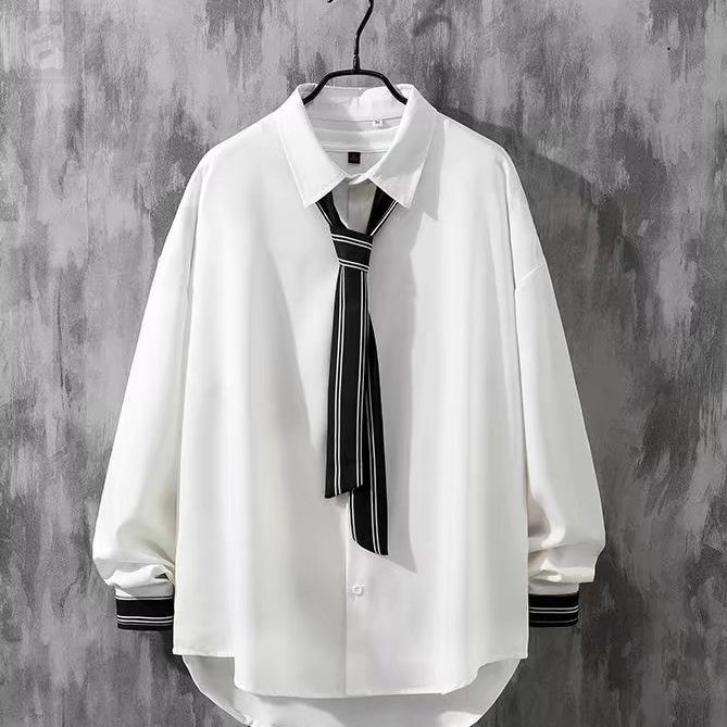 白色襯衫+領帶