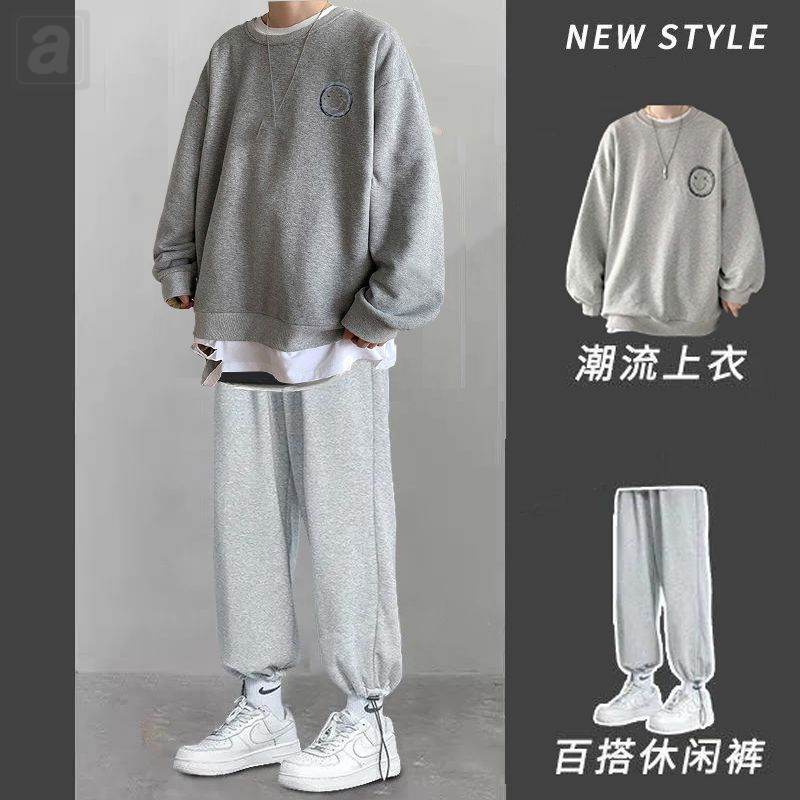 灰色/衛衣+灰色/褲子