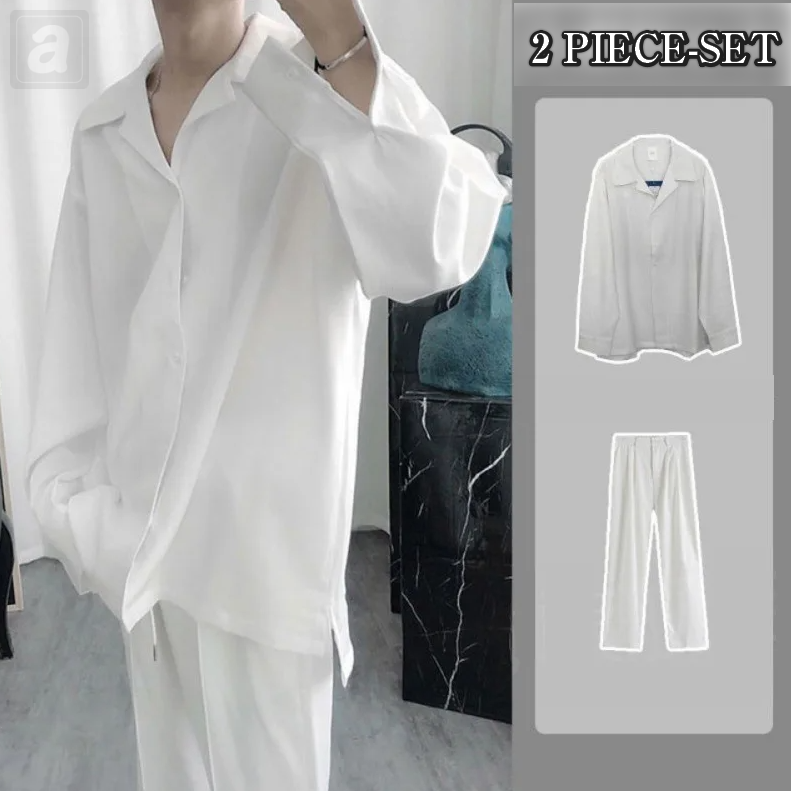 白色/襯衫+白色/褲子