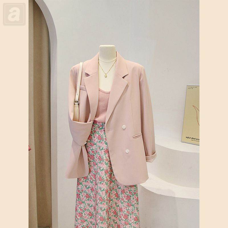 粉色/吊帶+粉色/外套+粉色/半身裙