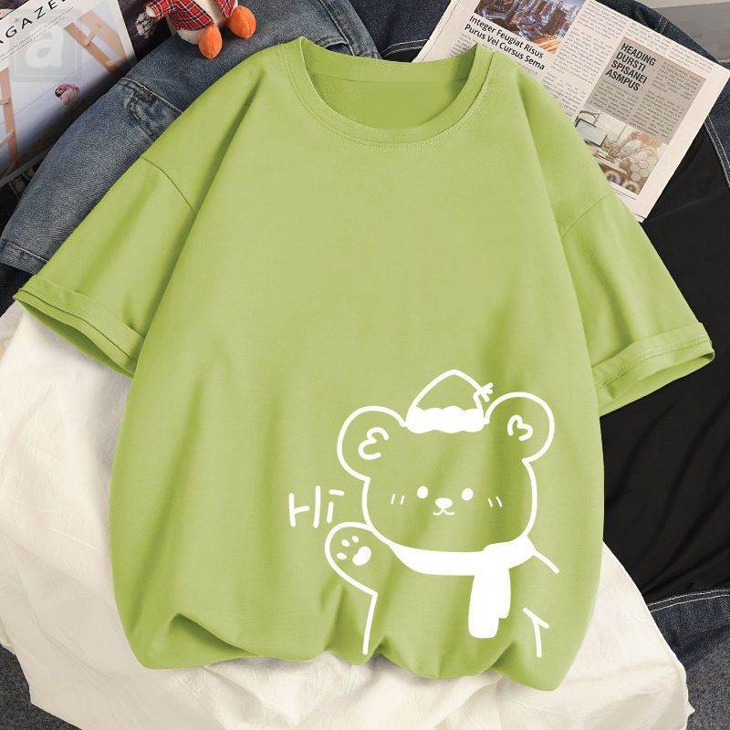 綠色/圍巾熊