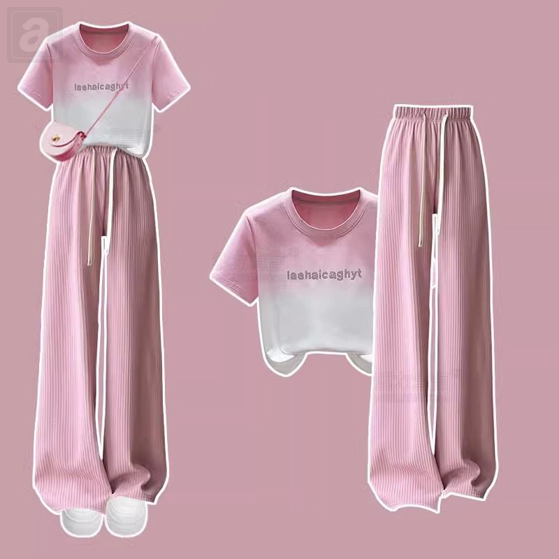 粉色/T恤+粉色/褲子