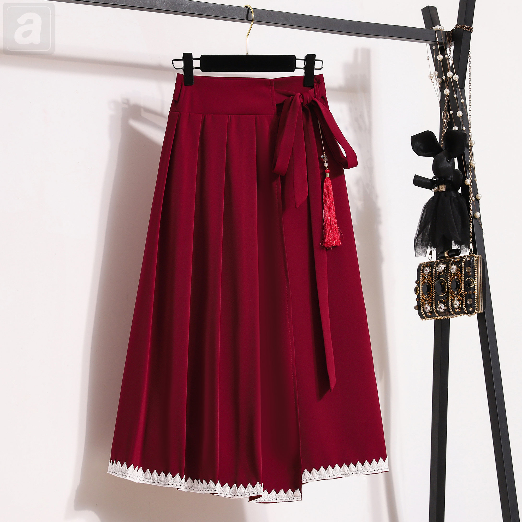 紅色/半身裙/單品