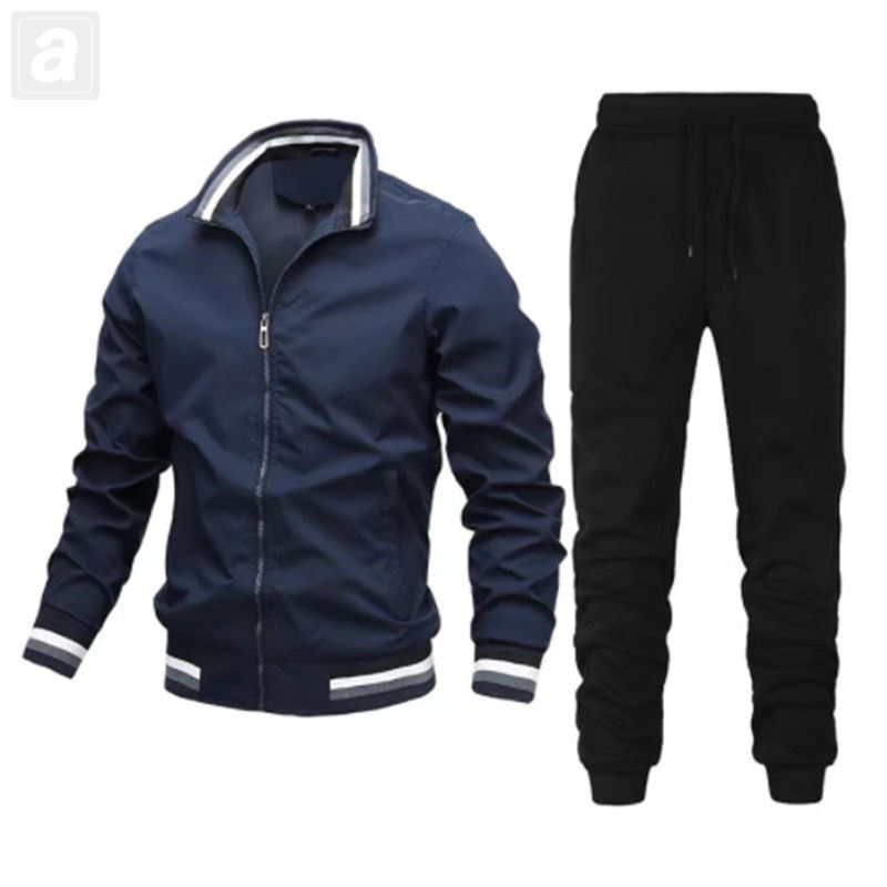 藍色/夾克+黑色/褲子