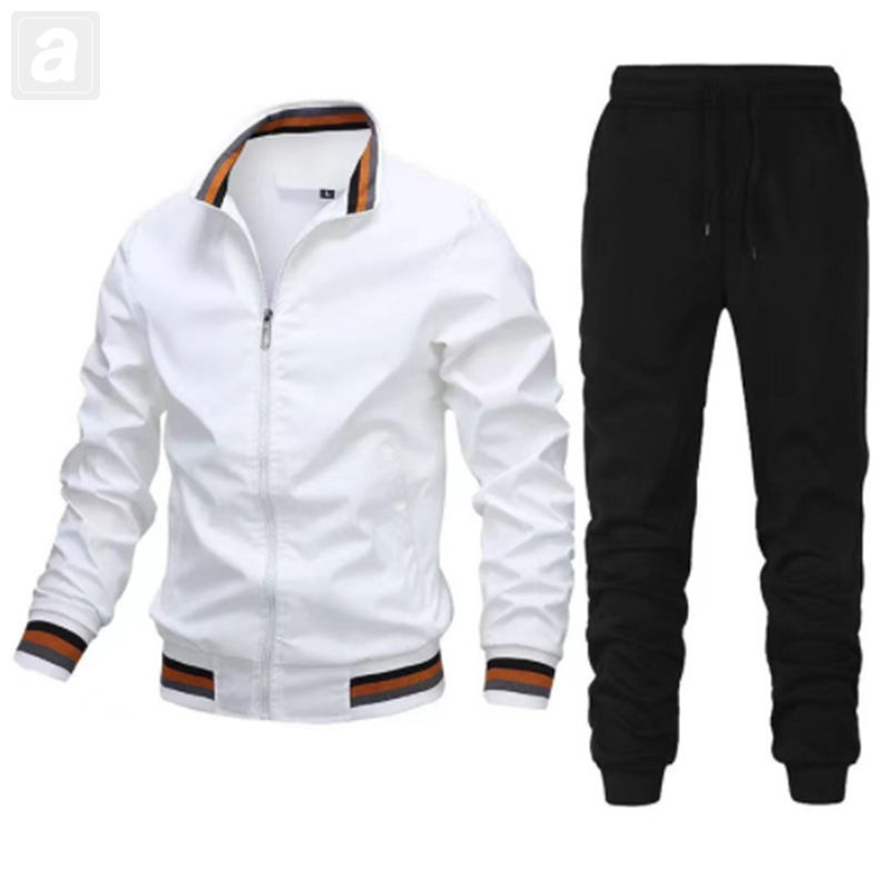 白色/夾克+黑色/褲子