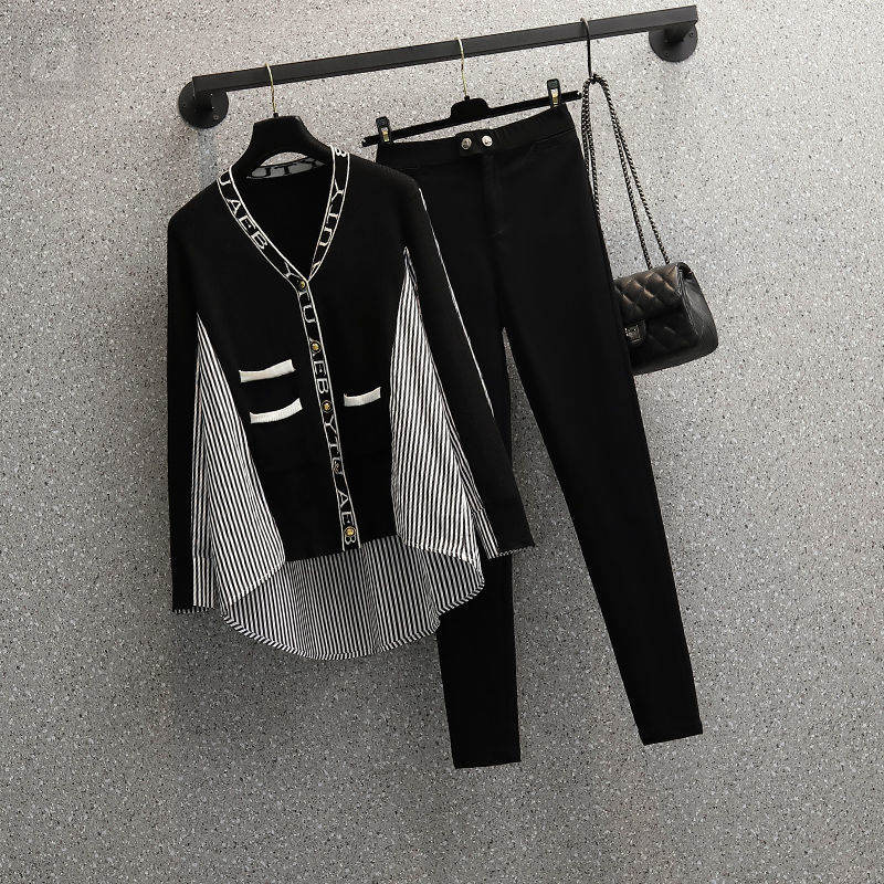 黑色/襯衫+黑色/褲子