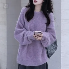 紫色/毛衣/單品