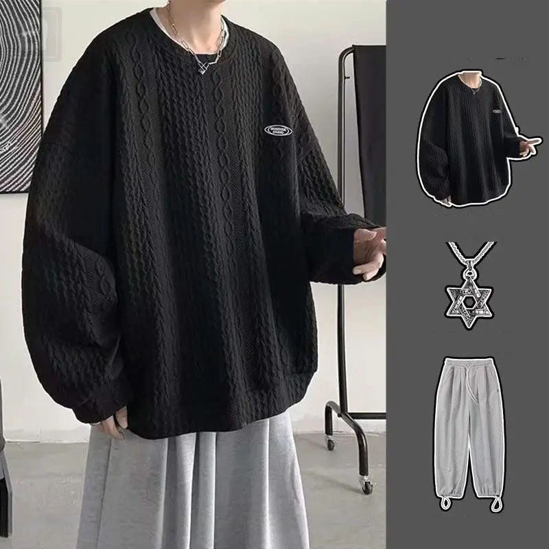 黑色/衛衣+灰色/長褲