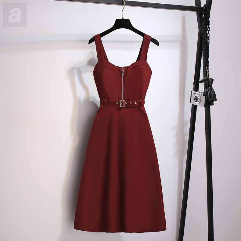 紅色/洋裝/單品