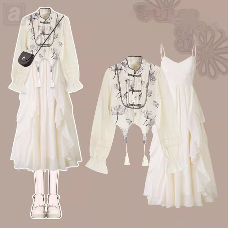 米白色/襯衫+米白色/洋裝