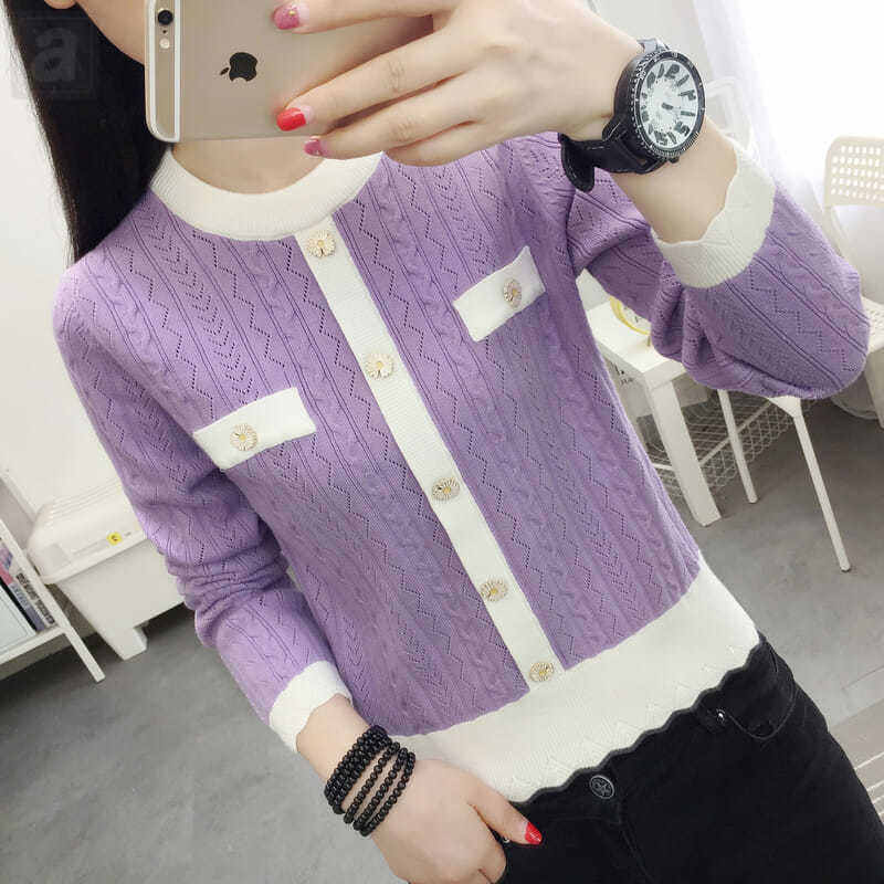 紫色長袖
