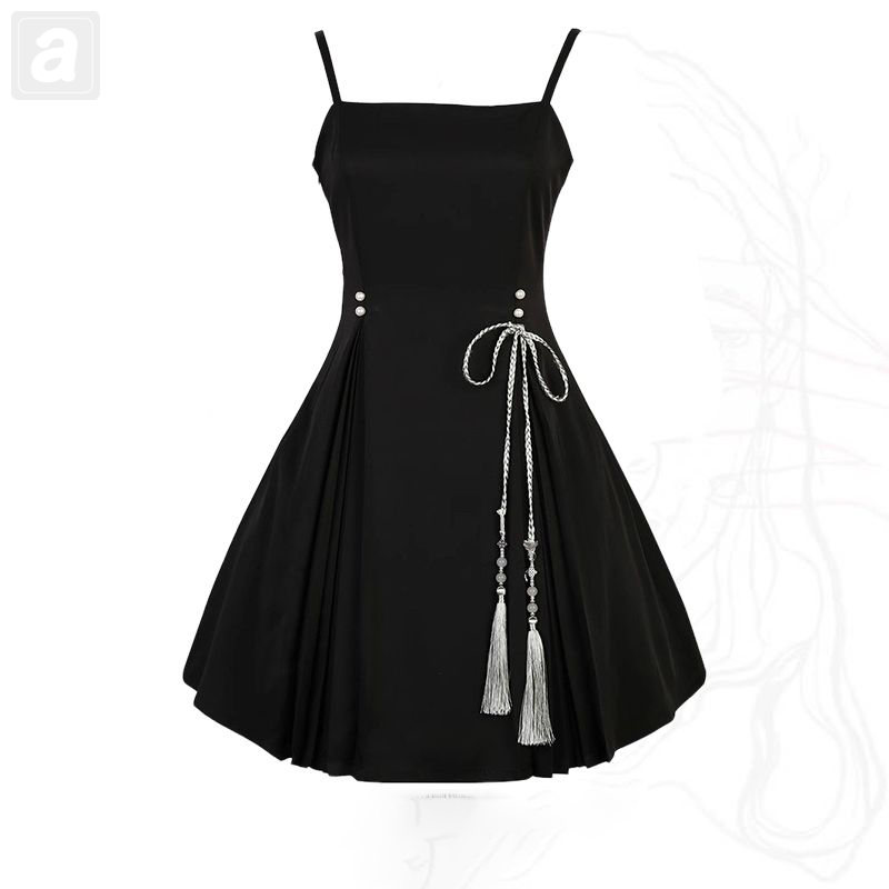 黑色吊帶裙/單品