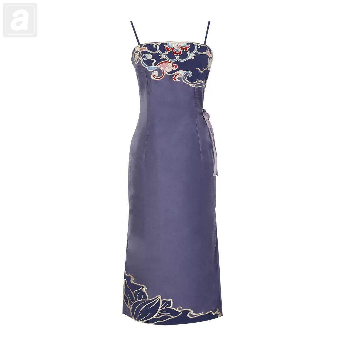 紫色吊帶裙/單品