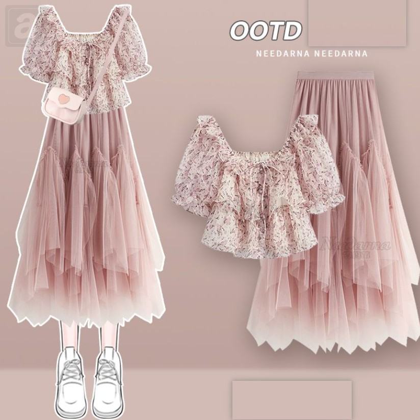 粉色/上衣+粉色/半身裙