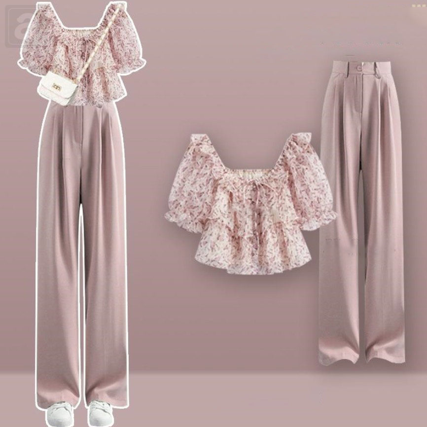 粉色/襯衫+粉色/長褲