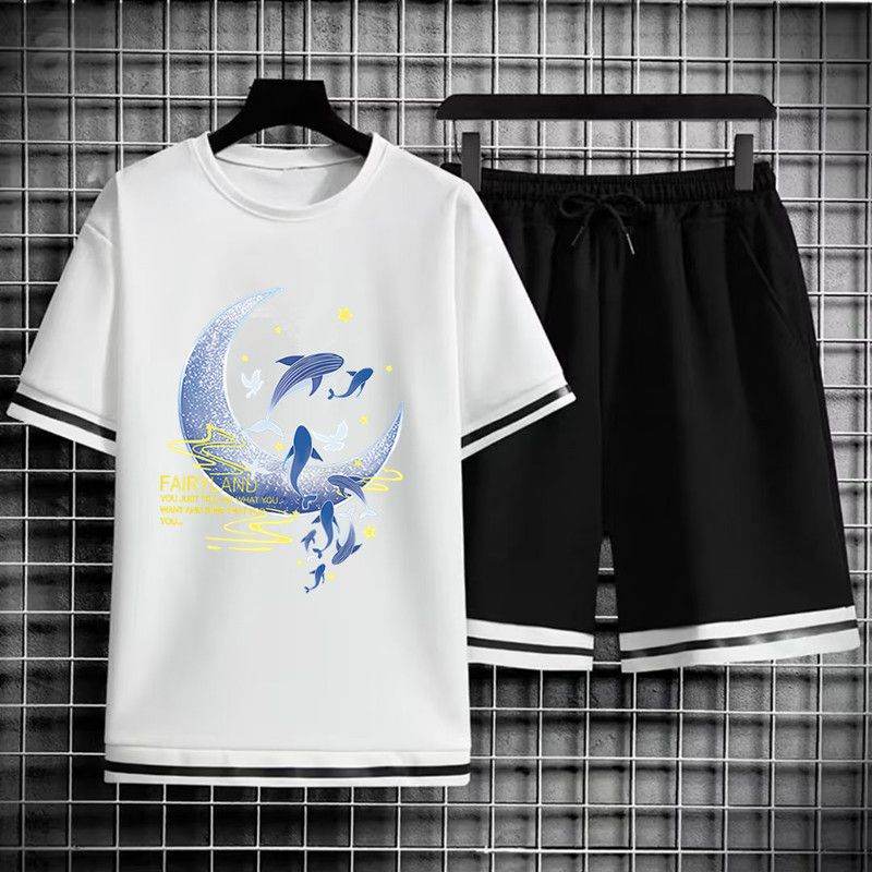白色03/T恤+黑色02/短褲