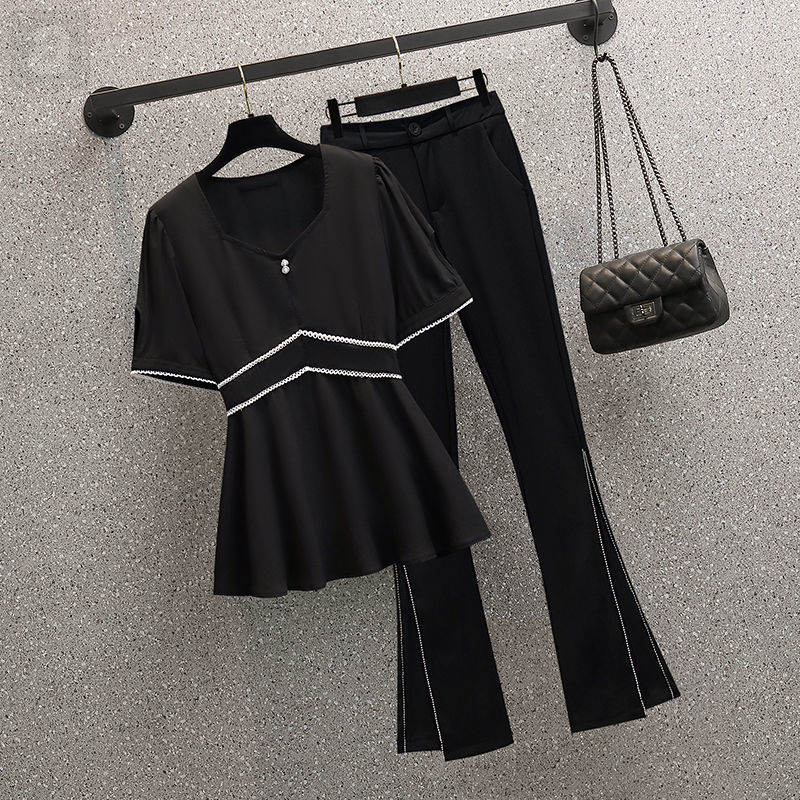 黑色/襯衫+黑色/長褲